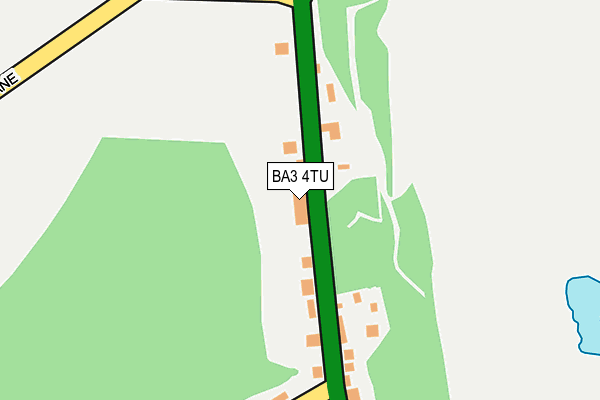 BA3 4TU map - OS OpenMap – Local (Ordnance Survey)