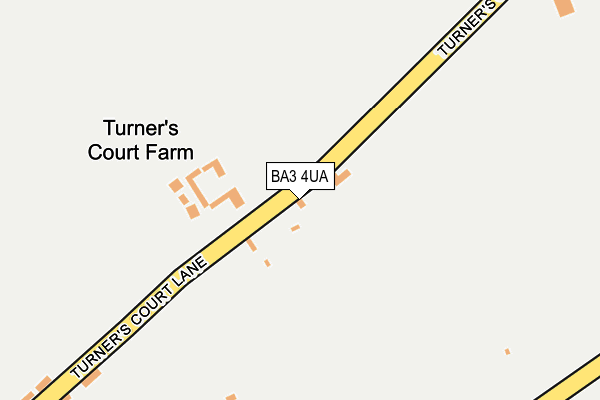 BA3 4UA map - OS OpenMap – Local (Ordnance Survey)