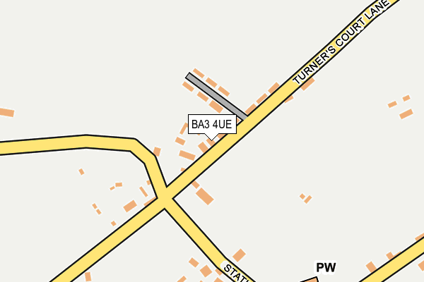 BA3 4UE map - OS OpenMap – Local (Ordnance Survey)