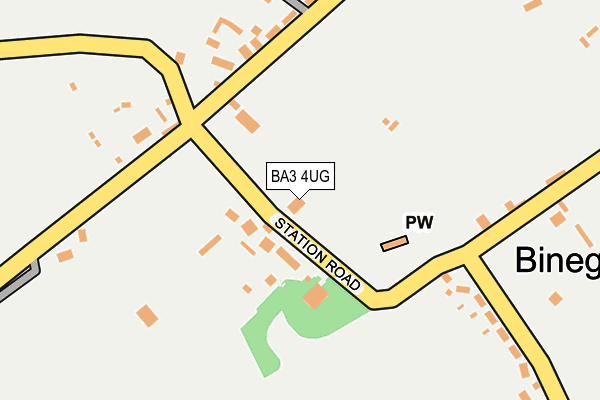 BA3 4UG map - OS OpenMap – Local (Ordnance Survey)