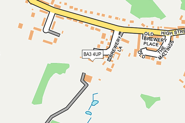 BA3 4UP map - OS OpenMap – Local (Ordnance Survey)
