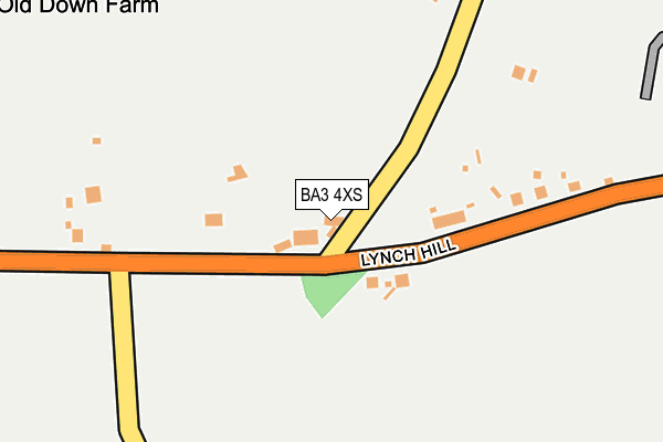 BA3 4XS map - OS OpenMap – Local (Ordnance Survey)