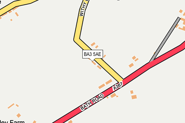 BA3 5AE map - OS OpenMap – Local (Ordnance Survey)