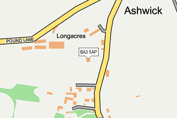 BA3 5AP map - OS OpenMap – Local (Ordnance Survey)