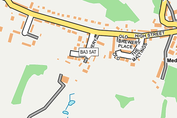 BA3 5AT map - OS OpenMap – Local (Ordnance Survey)