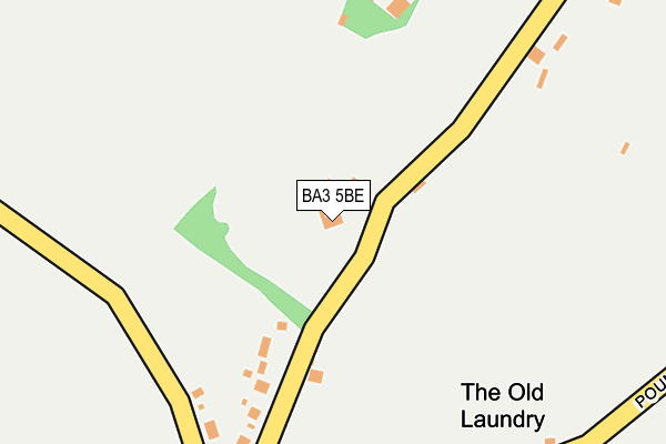 BA3 5BE map - OS OpenMap – Local (Ordnance Survey)