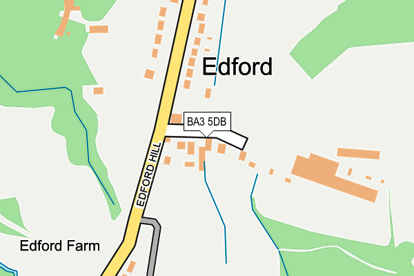 BA3 5DB map - OS OpenMap – Local (Ordnance Survey)