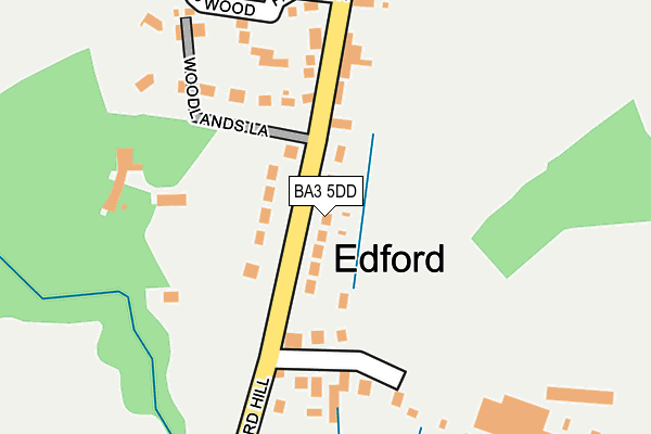 BA3 5DD map - OS OpenMap – Local (Ordnance Survey)