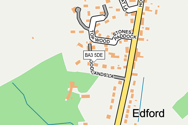 BA3 5DE map - OS OpenMap – Local (Ordnance Survey)