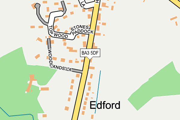 BA3 5DF map - OS OpenMap – Local (Ordnance Survey)