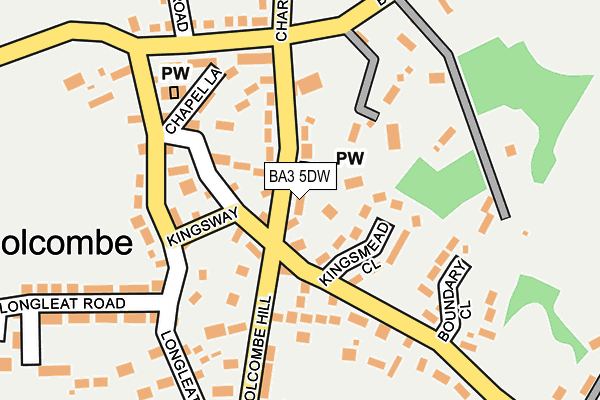 BA3 5DW map - OS OpenMap – Local (Ordnance Survey)