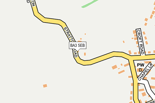 BA3 5EB map - OS OpenMap – Local (Ordnance Survey)