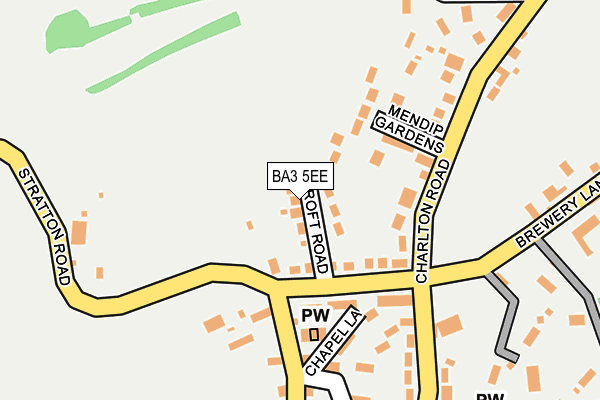 BA3 5EE map - OS OpenMap – Local (Ordnance Survey)