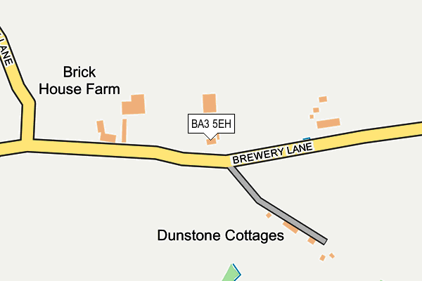 BA3 5EH map - OS OpenMap – Local (Ordnance Survey)