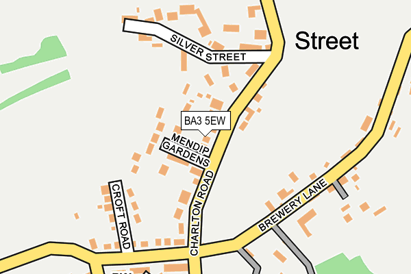 BA3 5EW map - OS OpenMap – Local (Ordnance Survey)