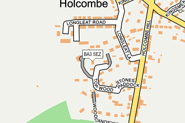 BA3 5EZ map - OS OpenMap – Local (Ordnance Survey)