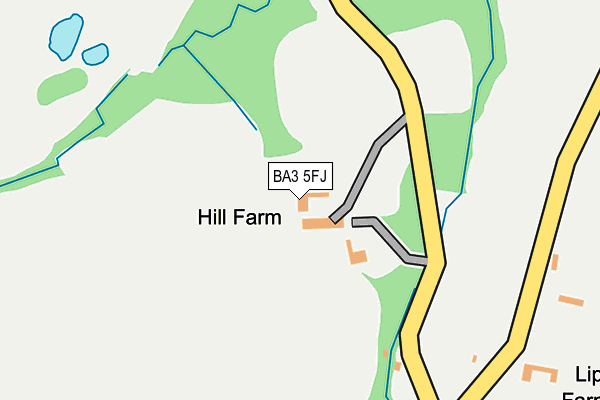 BA3 5FJ map - OS OpenMap – Local (Ordnance Survey)