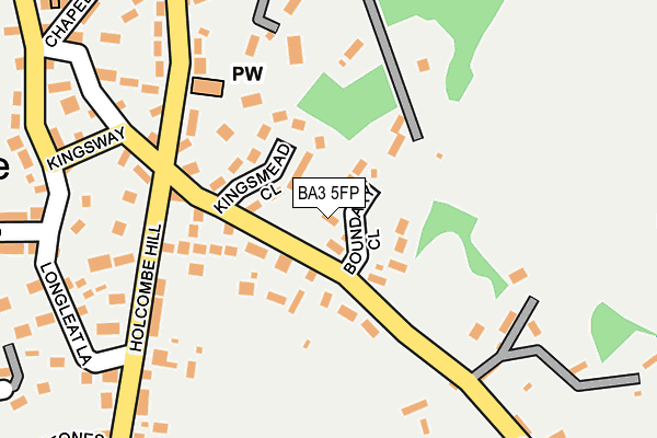 BA3 5FP map - OS OpenMap – Local (Ordnance Survey)