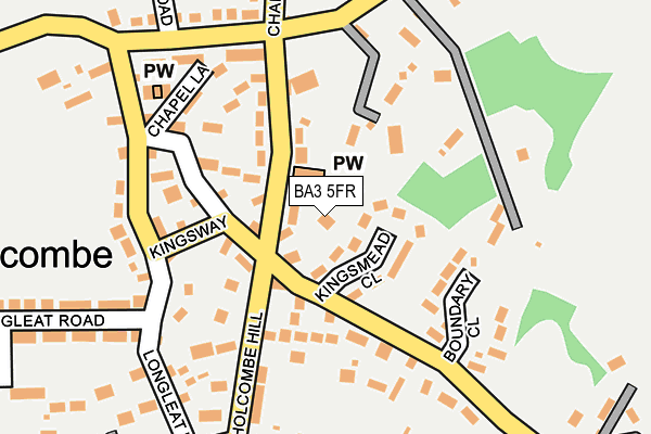 BA3 5FR map - OS OpenMap – Local (Ordnance Survey)