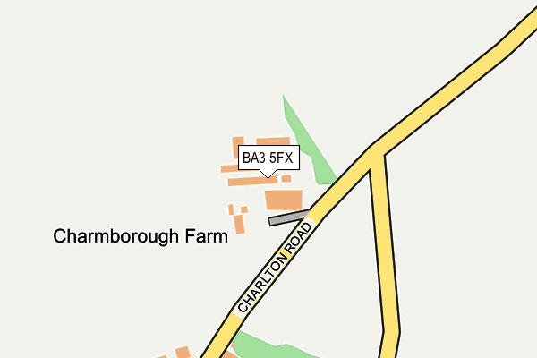 BA3 5FX map - OS OpenMap – Local (Ordnance Survey)