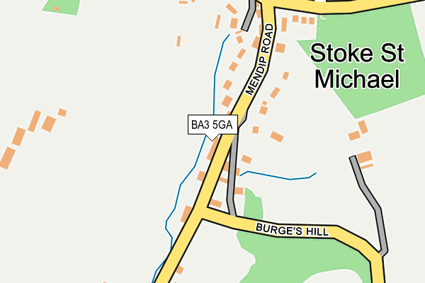 BA3 5GA map - OS OpenMap – Local (Ordnance Survey)