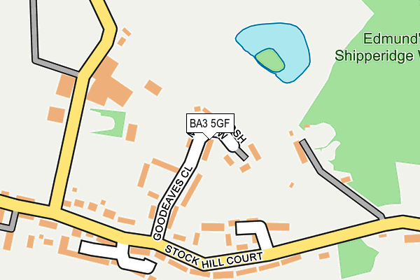 BA3 5GF map - OS OpenMap – Local (Ordnance Survey)