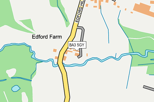 BA3 5GY map - OS OpenMap – Local (Ordnance Survey)