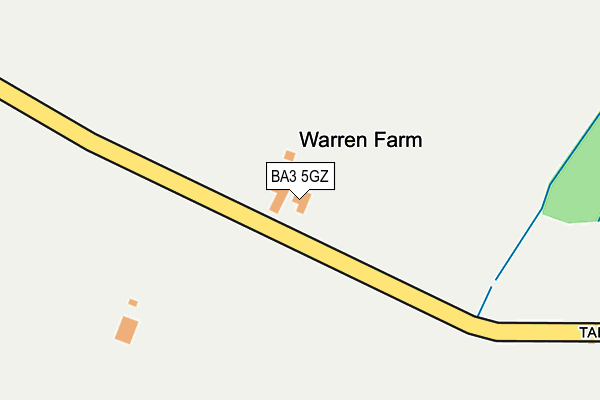 BA3 5GZ map - OS OpenMap – Local (Ordnance Survey)