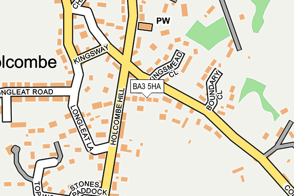 BA3 5HA map - OS OpenMap – Local (Ordnance Survey)