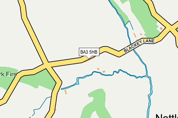 BA3 5HB map - OS OpenMap – Local (Ordnance Survey)