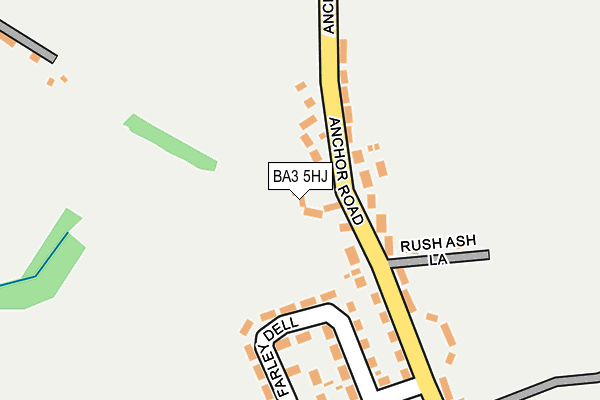BA3 5HJ map - OS OpenMap – Local (Ordnance Survey)