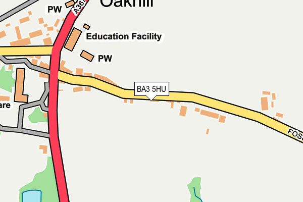 BA3 5HU map - OS OpenMap – Local (Ordnance Survey)
