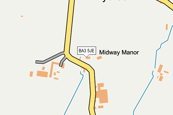 BA3 5JE map - OS OpenMap – Local (Ordnance Survey)