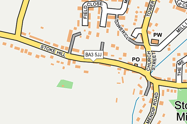BA3 5JJ map - OS OpenMap – Local (Ordnance Survey)