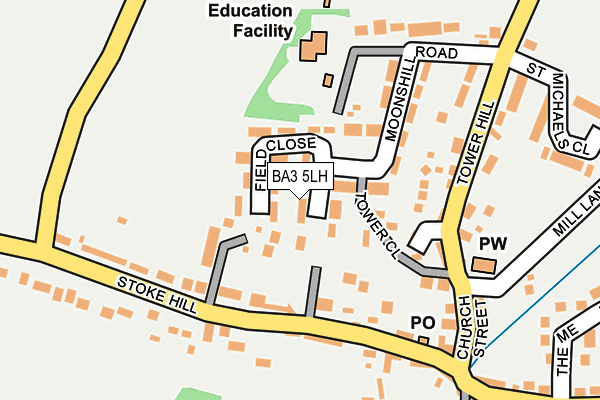 BA3 5LH map - OS OpenMap – Local (Ordnance Survey)