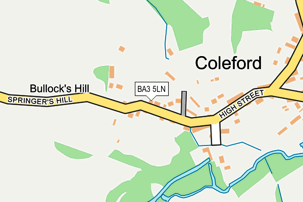 BA3 5LN map - OS OpenMap – Local (Ordnance Survey)
