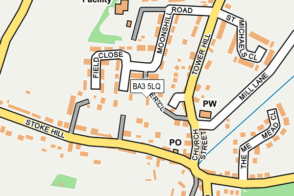 BA3 5LQ map - OS OpenMap – Local (Ordnance Survey)