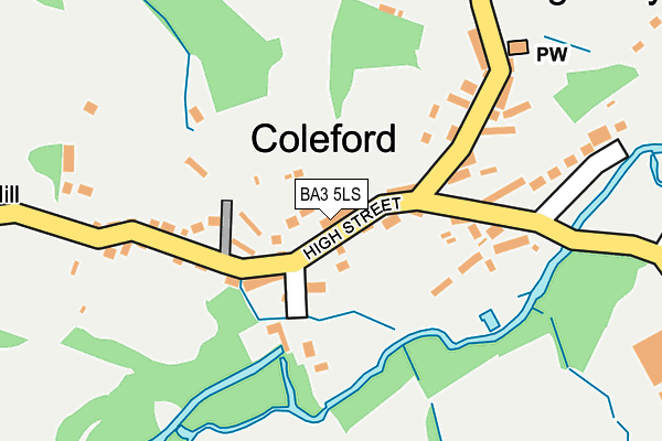 BA3 5LS map - OS OpenMap – Local (Ordnance Survey)