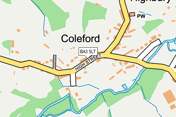 BA3 5LT map - OS OpenMap – Local (Ordnance Survey)