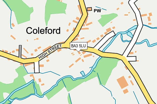 BA3 5LU map - OS OpenMap – Local (Ordnance Survey)