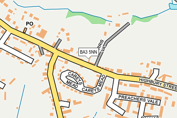 BA3 5NN map - OS OpenMap – Local (Ordnance Survey)
