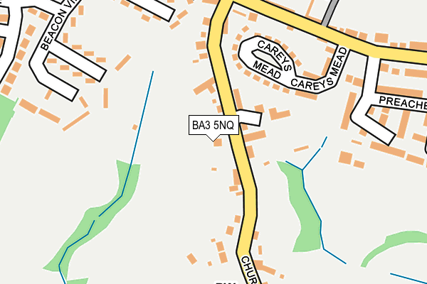 BA3 5NQ map - OS OpenMap – Local (Ordnance Survey)