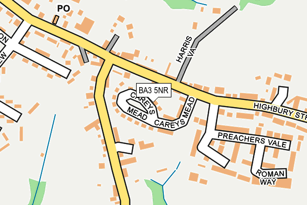 BA3 5NR map - OS OpenMap – Local (Ordnance Survey)