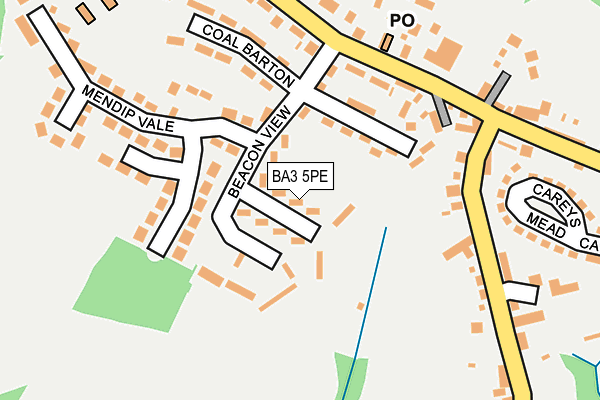 BA3 5PE map - OS OpenMap – Local (Ordnance Survey)