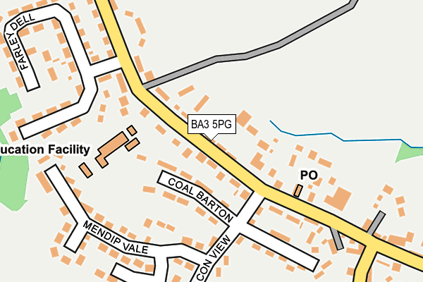 BA3 5PG map - OS OpenMap – Local (Ordnance Survey)