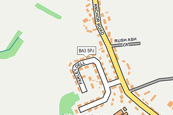 BA3 5PJ map - OS OpenMap – Local (Ordnance Survey)