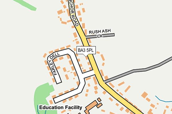 BA3 5PL map - OS OpenMap – Local (Ordnance Survey)