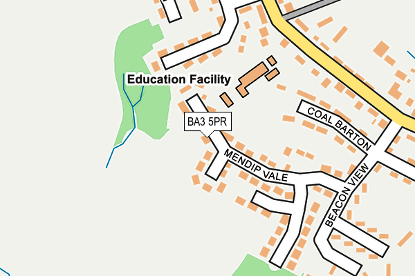 BA3 5PR map - OS OpenMap – Local (Ordnance Survey)