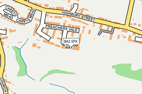 BA3 5PX map - OS OpenMap – Local (Ordnance Survey)