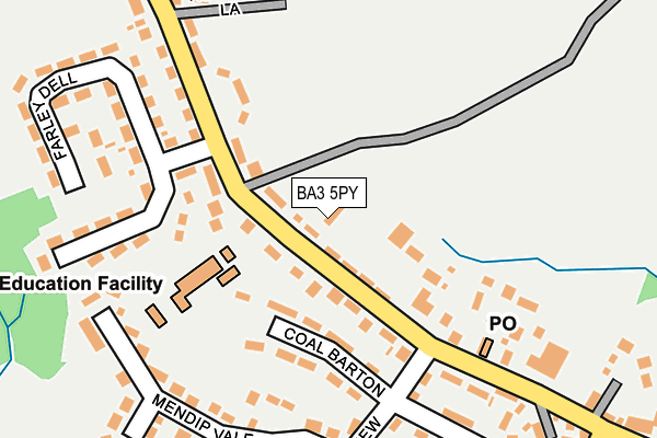 BA3 5PY map - OS OpenMap – Local (Ordnance Survey)